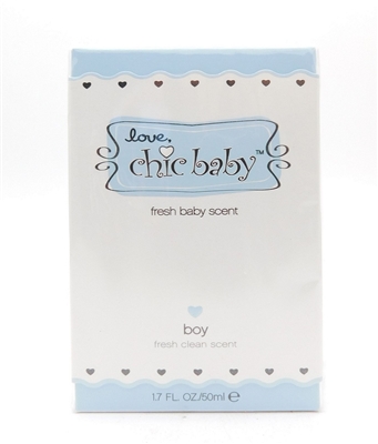 Love, Chic Baby Fresh Baby Scent Boy Fresh Clean Scent 1.7 Fl Oz.