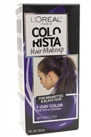 L'Oreal COLORISTA  Hair Makeup 1-Day Color for Tips & Strands, Purple50 For Brunettes and Black Hair  1 fl oz