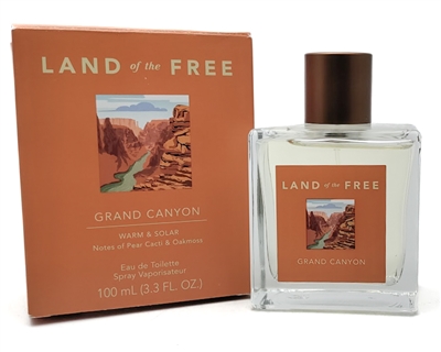 Land of the Free GRAND CANYON Warm & Solar Eau de Toilette  3.3 fl oz