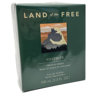 Land of the Free YOSEMITE Fresh & Green Eau de Toilette   3.3 fl oz
