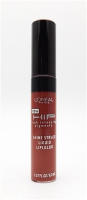 L'Oreal HIP Shine Struck Liquid Lipcolor 780 Indestructible .27 Fl Oz.