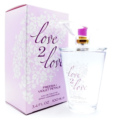 Love 2 Love Freesia + Violet Petals Eau de Toilette 3.4 Fl Oz.