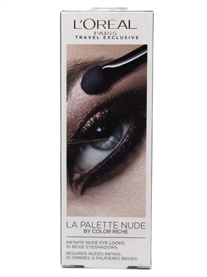 L'Oreal LA PALETTENUDE, Infinite Nude Eye Looks, 10 Beige Eyeshadows  .24oz