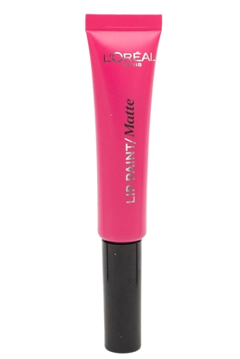 L'Oreal LIP PAINT MATTE Liquid Lipstick, 202 King Pink  .27 fl oz