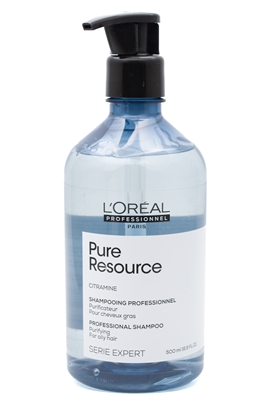 L'Oreal PURE RESOURCE Citramine Purifying Serie Expert Shampoo for Dry Hair  16.9 fl oz