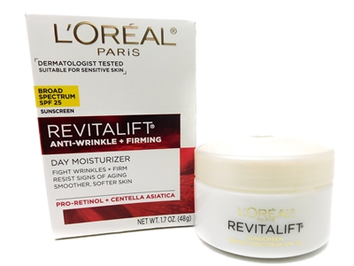 L'Oreal Revitalift Anti-Wrinkle + Firming Day Moisturizer, SPF 25    1.7oz