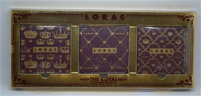 Lorac THE ROYAL Eye Shadow Palette Set Plum Velvet, Gold Satin & Silver Silk