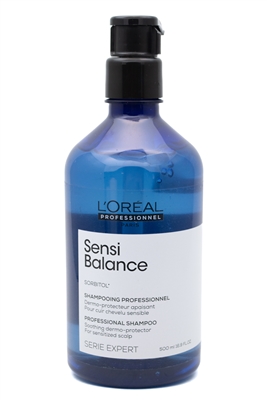 L'Oreal SENSI BALANCE Soothing Dermo Protector Shampoo for Sensitized Scalp, Serie Expert   16.9 fl oz