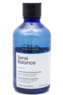 L'Oreal SENSI BALANCE Soothing Dermo Protector Shampoo for Sensitized Scalp, Serie Expert   10.1 fl oz