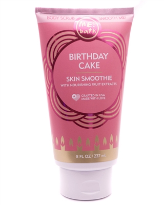 Me! Bath BIRTHDAY CAKE Skin Smoothie with Nourishing Fruit Extracts Body Scrub   8 fl oz