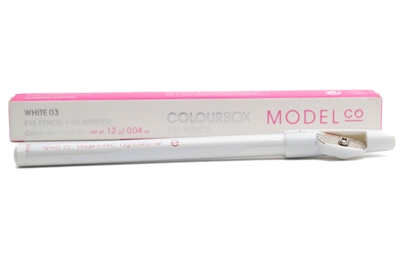MODEL Co ColourBox Eye Pencil + Sharpener 03 White   .04oz
