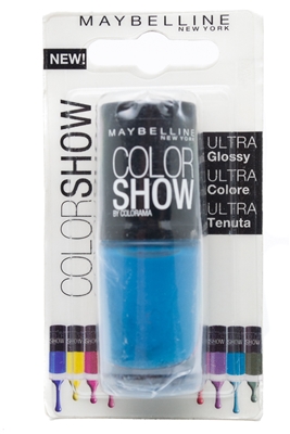 Maybelline Color Show Nail Lacquer, 283 Babe It's Blue  7mL, (Italian Packaging).