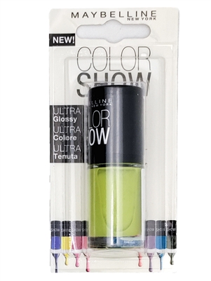 Maybelline Color Show Nail Lacquer, 754 Pow Green   7mL, (Italian Packaging).