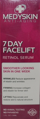 Medyskin 7 Day Facelift Retinol Serum 1 Oz