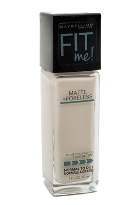 Maybelline Fit Me! Foundation, Normal to Oily, 110 Porcelain    1 fl oz
