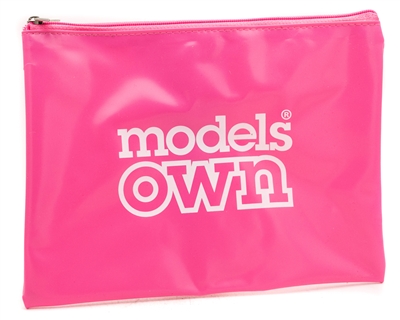 Models Own Cosmetic / Travel Bag, Pink Vinyl  aprox 8"x5"