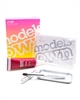 Models Own Lip Gunk Gloss Lip Paint Kit 02;  1 Gloss Lip paint, 1 Lip brush, 1 Mixing tray, 1 Case