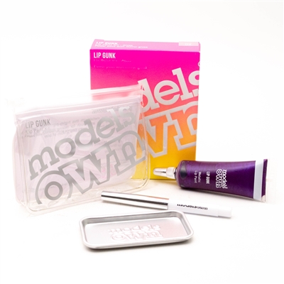 Models Own Lip Gunk Lip Paint Kit: Metallic, Chaos 03;  1 Lip paint, 1 Lip brush, 1 Mixing tray, 1 Case