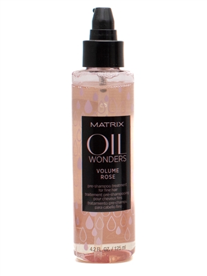 Matrix OIL WONDERS Volume Rose Pre Shampoo Treatment for Fine Hair   4.2 fl oz