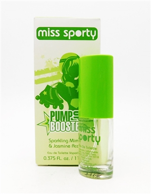 Miss Sporty Pump Up Booster Sparkling Mimosa & Jasmine Accord Eau de Toilette .375 Fl Oz.