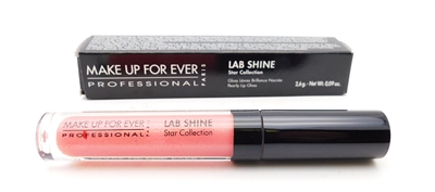 MAKE UP FOR EVER Lab Shine Star Collection Pearly Lip Gloss S24 .09 Oz.