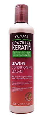 nuNAAT Brazilian Keratin Leave-In Conditioning Sealant 10.1 Fl Oz.