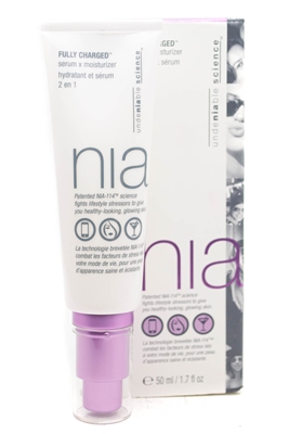 nia FULLY CHARGED 2-in-1 Serum and Moisturizer  1.7 fl oz
