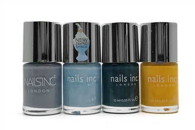 Nails Inc. Nail Polish set of 4: Princes Place, Chelsea Physic Garden, Cale Street, Carnaby Street  (.33 fl oz each)