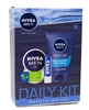 Nivea Men DAILY KIT: Face Wash 100ml. Men Creme 30ml, Lip Balm  5.5ml