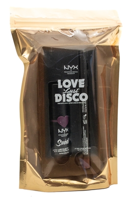 Nyx LOVE LUST DISCO Suede Matte Lip Kit: Lipstick .12oz and Lip Liner .03oz