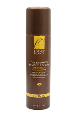 Oscar Blandi PRONTO Dry Shampoo Invisible Spray, Stays Clear, Travel Size  1.4oz