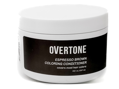 OverTone ESPRESSO BROWN Coloring Conditioner, Covers Most Hair Colors  8 fl oz