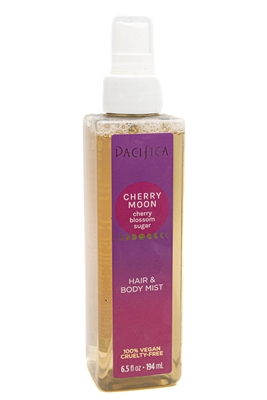 Pacifica CHERRY MOON Cherry Blossom Sugar Hair & Body Mist  6.5 fl oz