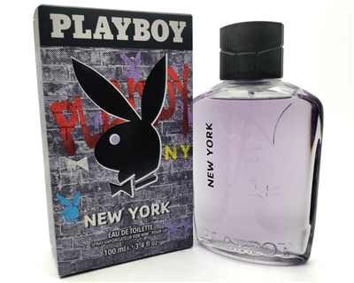 Playboy press to play NEW YORK Eau de Toilette For Him   3.4 fl oz