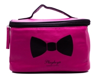 Playboy Vinyl TOTE, aprox 9"x5"x5", 100% Polyester Tiger Print Lining , Zippered Closure