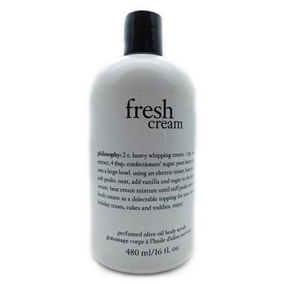 Philosophy Fresh Cream Perfumed Olive Oil Body Scrub 16 Fl Oz.