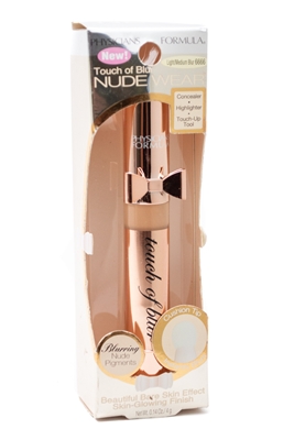 Physicians Formula NUDE WEAR Touch of Blur Concealer-Highlighter-Touch Up, Cushion Tip Instantly Blurs, Light/Medium Blur 6666,  .14oz