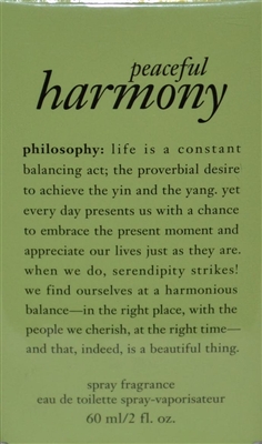 Philosophy Peaceful Harmony Spray Fragrance 2 Oz