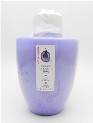 Perlier La Voglia Matta Bagno Tonificante UVA Grape Foam Bath 16.9 Fl Oz.