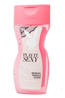 Playboy PLAY IT SEXY Softening Shower Gel, Sensual Vanilla  8.4 fl oz