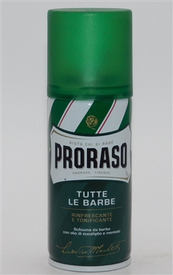 Proraso Shaving Foam  Eucalyptus And Menthol Oil 100 Ml Travel Size