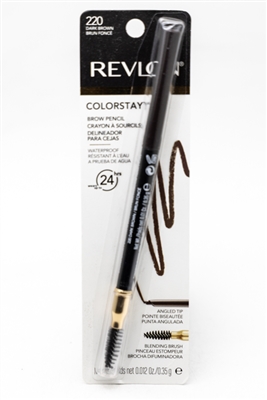 Revlon ColorStay Brow Pencil, 220 Dark Brown  .012oz