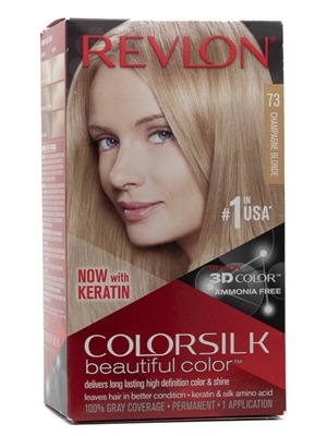 Revlon ColorSilk Beautiful Color; 73 Champagne Blonde,  One appliction