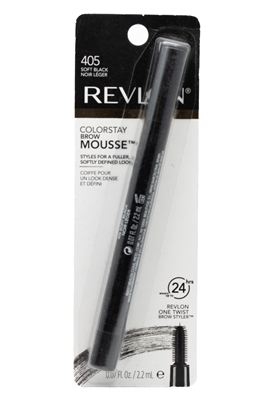 Revlon COLORSTAY Brow Mousse, 405 Soft Black  .07 fl oz
