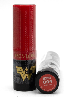 Revlon Super Lustrous WONDER WOMAN  Lipstick, Creme 004 Strike First   .15oz