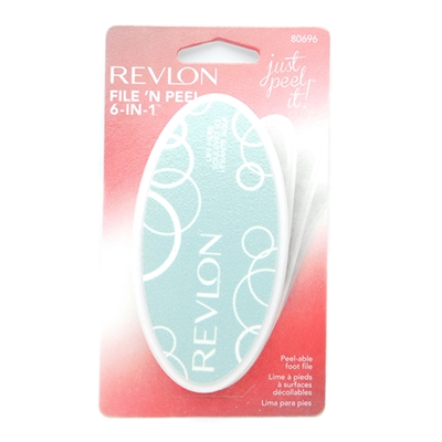 Revlon File 'N Peel 6-in-1 Peel-able Foot File 80696