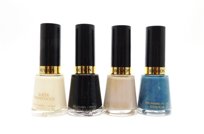 Revlon Nail Enamel 4 Color Set: Sheer Sweetie, Elusive, Graceful, Chic (each .5 Fl Oz.)