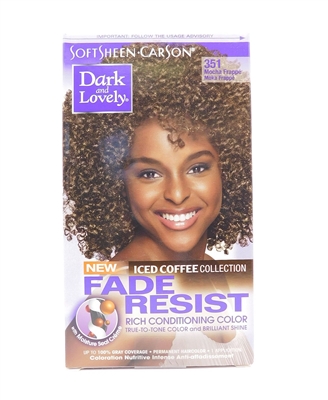 SoftSheen CarSon Dark and Lovely Fade Resist 351 Mocha Frappe 1 Application