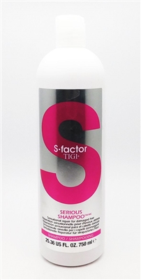 S Factor TIGI Serious Shampoo 25.36 Fl Oz.