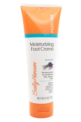 Sally Hansen PEDICURE Moisturizing Foot Creme with Lavender. Re-texturizes & Conditions Dry Rough Feet  4oz